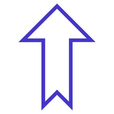 Anahat vektör simge yukarı ok