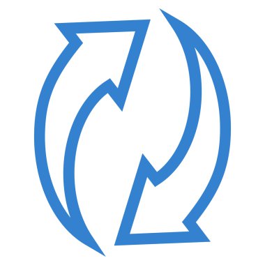 Oklar ince çizgi vektör simge Yenile