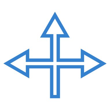 Kavşak okları vektör simge kontur