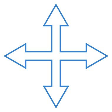 Oklar anahat vektör simge en üst düzeye çıkarmak