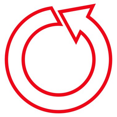 CCW kontur vektör simgesini Döndür