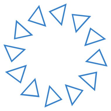 Döndürme kontur vektör simgesi