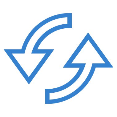 Oklar anahat vektör simge Yenile