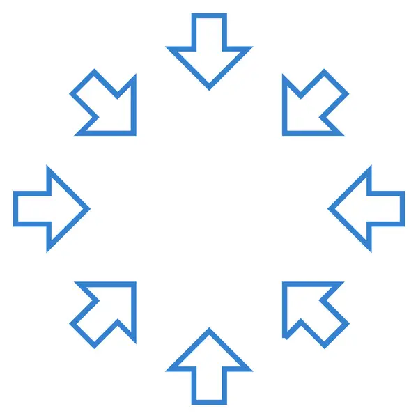 Pressure Arrows Outline Vector Icon — Stock Vector