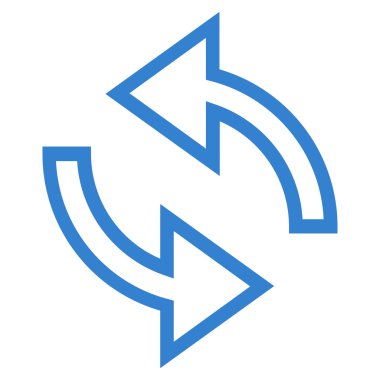 Update okları kontur vektör simgesi