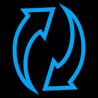 Oklar kontur vektör simge Yenile