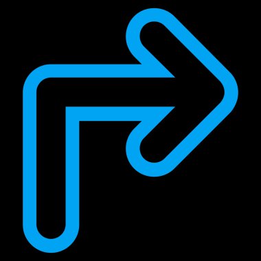 Doğru anahat vektör simge açmak