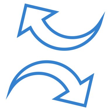 Oklar kontur vektör simgesi yerine