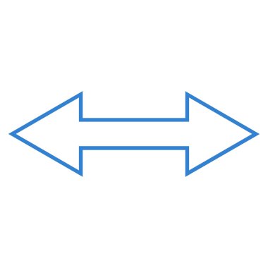 Yatay ince çizgi vektör simgesi ters çevir