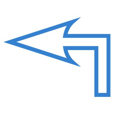 Sol kontur vektör simge açmak