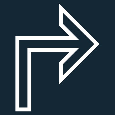 Doğru anahat vektör simge açmak