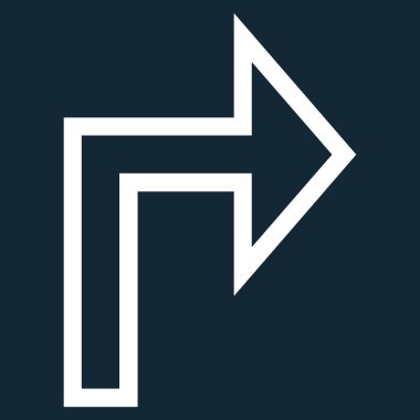 Doğru anahat vektör simge açmak