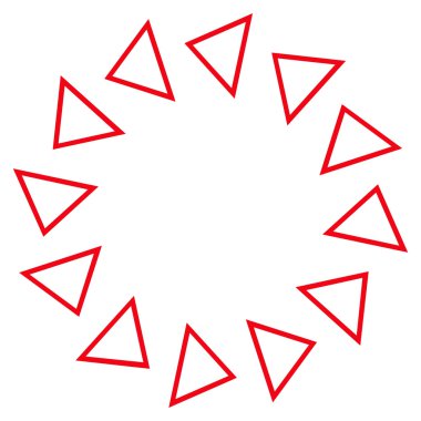 Döndürme kontur vektör simgesi