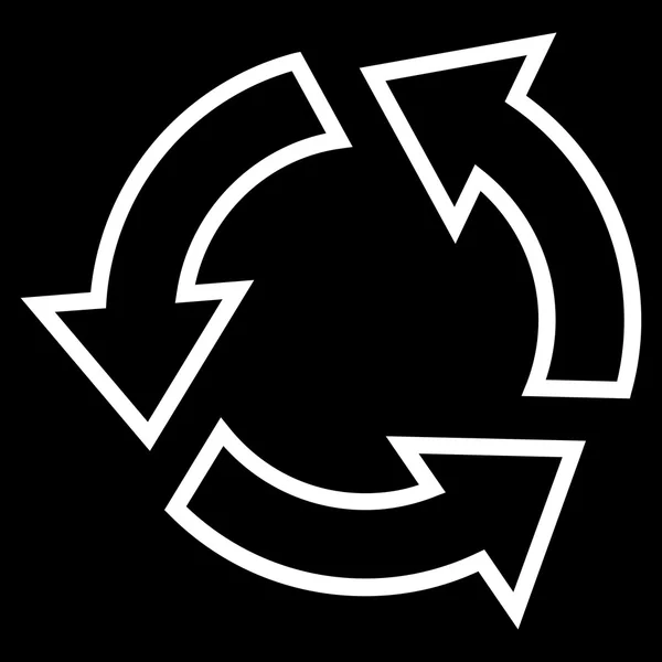 Ícone de vetor de curso de reciclagem —  Vetores de Stock