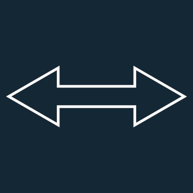 Yatay kontur vektör simgesi ters çevir