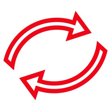 Oklar kontur vektör simge Yenile