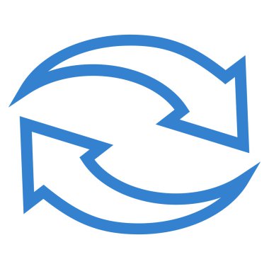 Update okları ince çizgi vektör simgesi