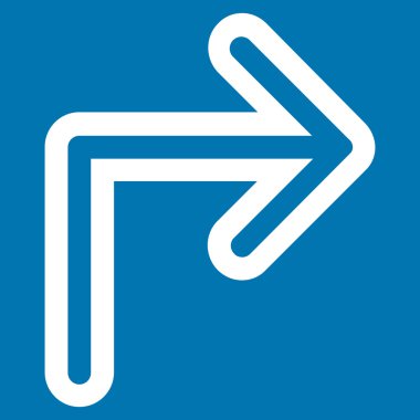 Doğru anahat vektör simge açmak