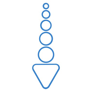 Kontur vektör simgesi aşağı ok göndermek