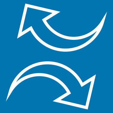 Oklar kontur vektör simgesi yerine