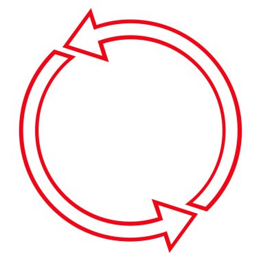 Döndürme Ccw kontur vektör simgesi