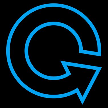 İnce çizgi vektör simge döndürmek