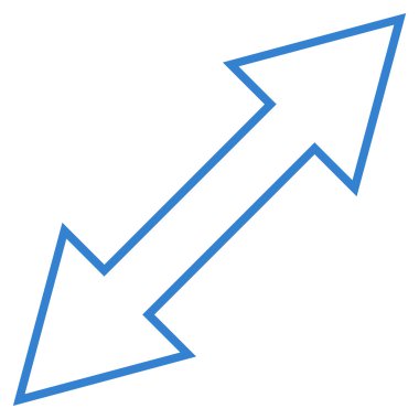 Fiske vurmak çapraz kontur vektör simgesi