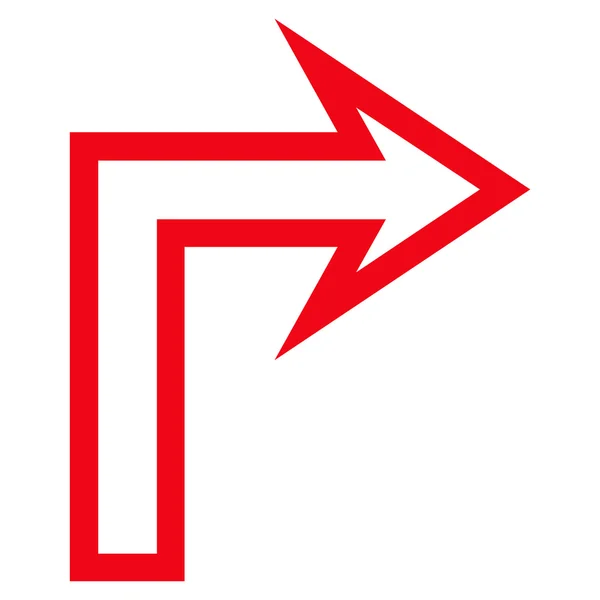 Векторная иконка поворота вправо — стоковый вектор
