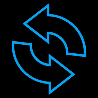 Kontur vektör simgesini Döndür