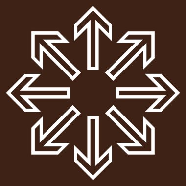 Oklar kontur vektör simge patlayabilir