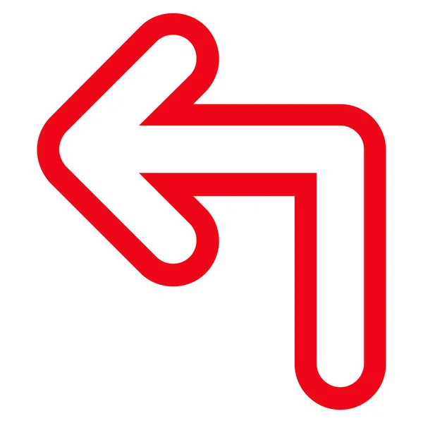 Linksabbieger Vektor-Symbol — Stockvektor