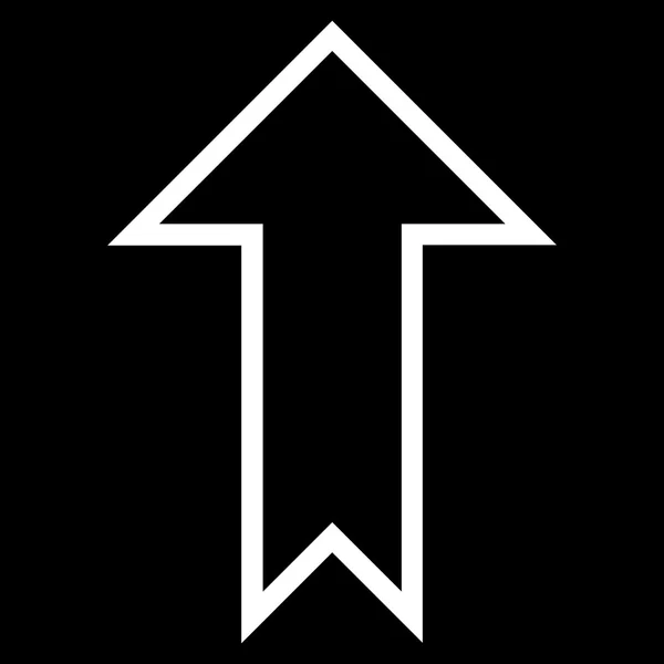 Arrow Up Outline Vector Icon — Stock Vector