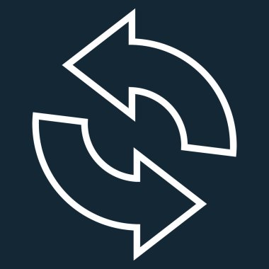 Kontur vektör simge döndürmek