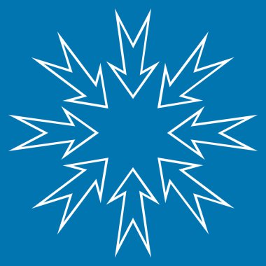 Oklar kontur vektör simge sıkıştırmak