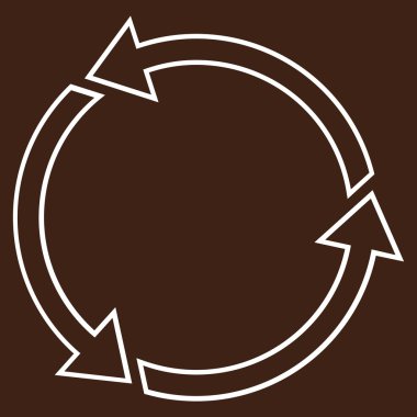 Döndürme Ccw kontur vektör simgesi