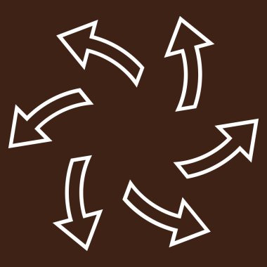 Santrifüj okları vektör simge kontur