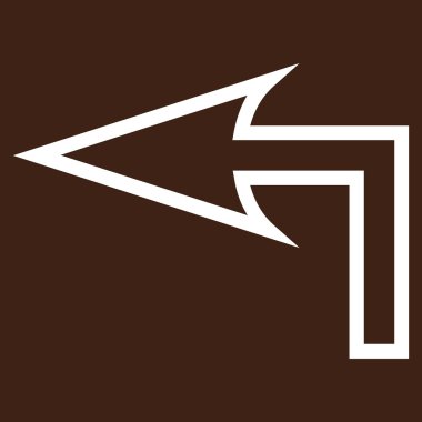 Sol ince çizgi vektör simge açmak