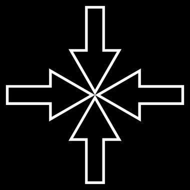 Kompakt okları vektör simge anahat