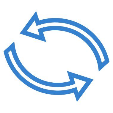 Update okları ince çizgi vektör simgesi