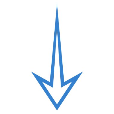 Anahat vektör simgesi aşağı ok