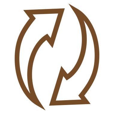 Oklar ince çizgi vektör simge Yenile