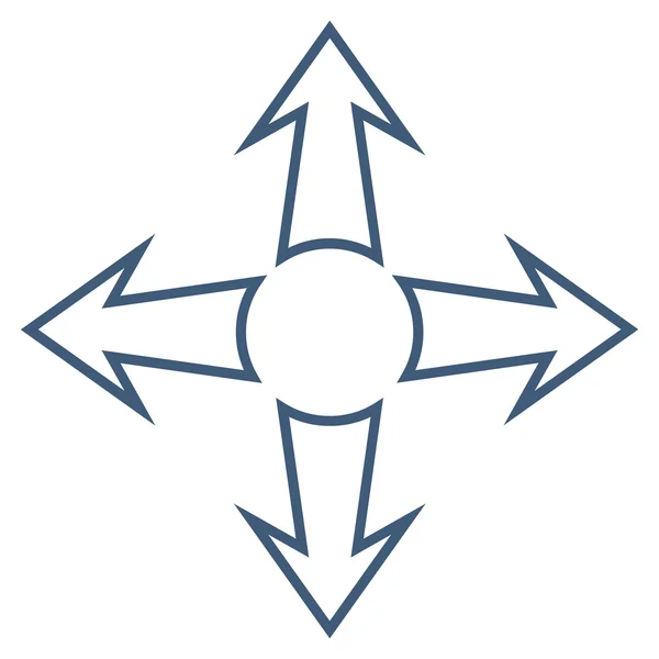 Icono de Vector de contorno de flechas de pantalla completa — Vector de stock
