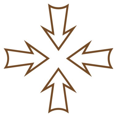 Oklar kontur vektör simge en aza indirmek