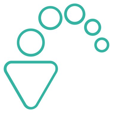 İnce çizgi vektör simgesi geri al