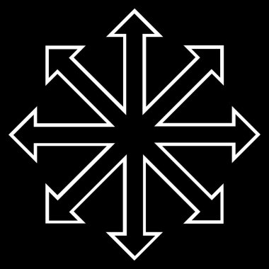 Oklar ince çizgi vektör simge en üst düzeye çıkarmak