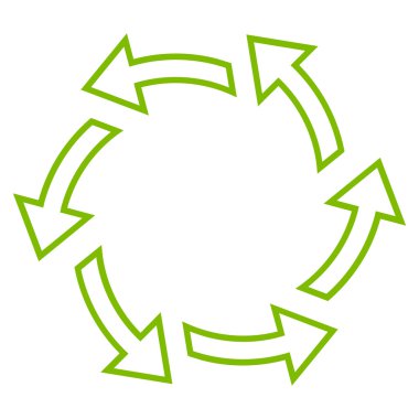 Santrifüj okları vektör simge kontur