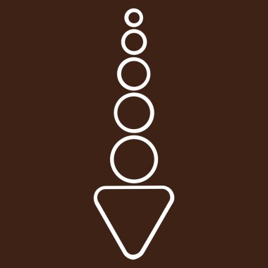 Kontur vektör simgesi aşağı ok göndermek