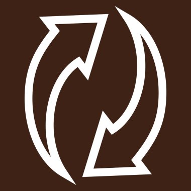 Oklar kontur vektör simge Yenile