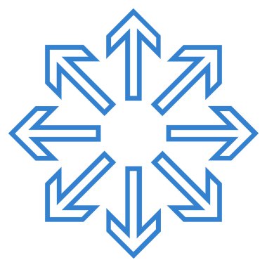 Oklar kontur vektör simge patlayabilir