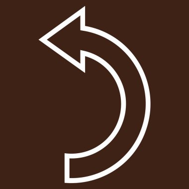 CCW kontur vektör simge döndürmek